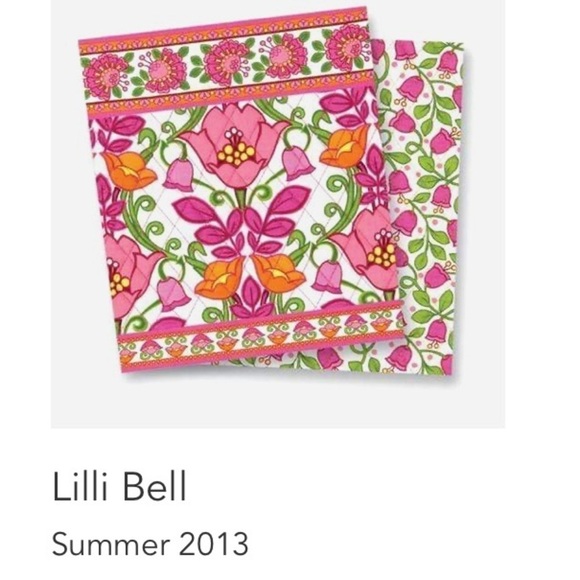 VERA BRADLEY Lilli Bell On The Go Crossbody Pink Green White Tulip Floral 2013 - Picture 16 of 16